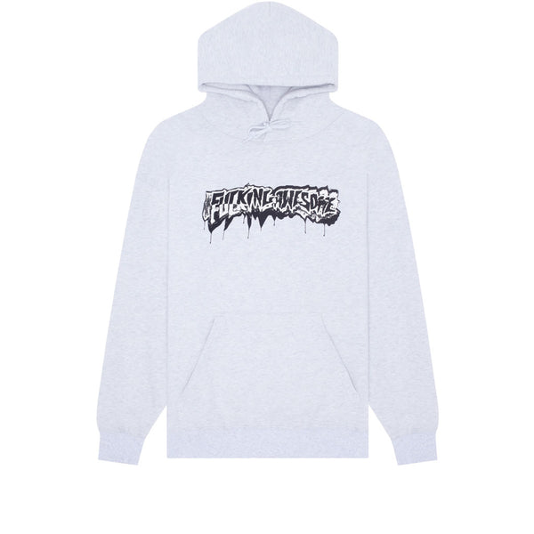 Fucking Awesome Dill Cut Up Hoodie Heather Grey