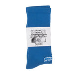 Fucking Awesome Outline Socks Electric Blue