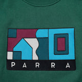 Parra Blockhaus Crew Neck Sweatshirt Pine Green