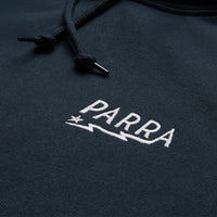 Parra Lighting Logo Hooded Sweatshirt Navy Blue