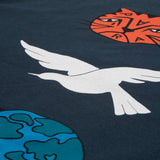Parra Sad Cat System Bird LS T-shirt Navy Blue