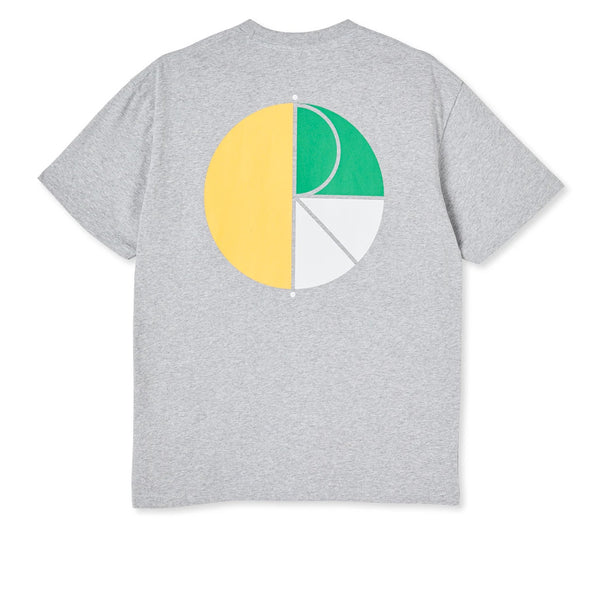 Polar 3 Tone Fill Logo Tee Sport Grey Yellow/Green/White