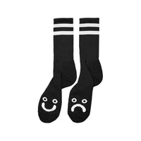 Polar Socks Happy Sad Black