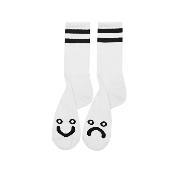 Polar Socks Happy Sad White
