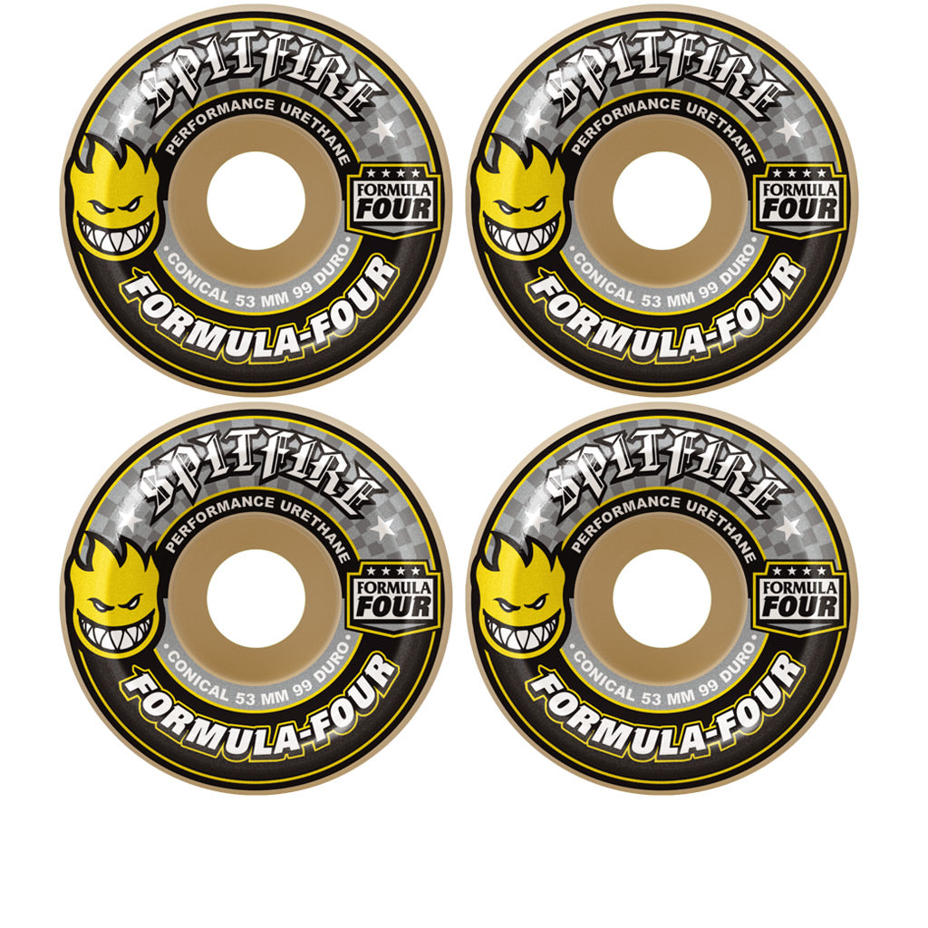 Spitfire F4 99D Conical 53mm (Yellow Print) – Welcome Skateshop