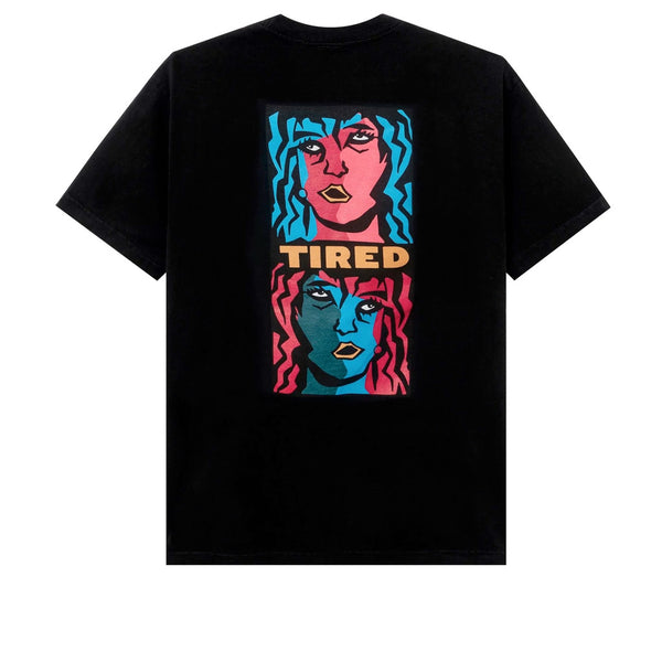Tired Double Vision Tee Black